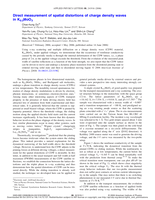 Direct measurement of spatial distortions of charge density waves in K 0.3 Mo O3