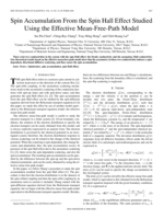 Spin Accumulation from the Spin Hall effect Studied Using the Effective Mean-Free-Path Model