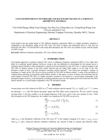 Length dependence of forward and backward THz DFG in a strongly absorptive material