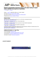 Electron paramagnetic resonance study on the p-type doping of copper indium disulfide by phosphorus implantation