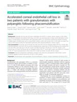 Accelerated corneal endothelial cell loss in two patients with granulomatosis with polyangiitis following phacoemulsification