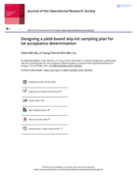 Designing a yield-based skip-lot sampling plan for lot acceptance determination