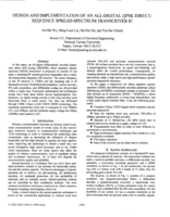 Design and implementation of an all-digital QPSK direct-sequence spread-spectrum transceiver IC