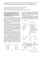 Electrochemical silicon-directed aldol condensation by a β-destabilizing effect