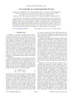 X-ray tomography of a crumpled plastoelastic thin sheet