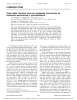 Oxide-GaAs interfacial electronic properties characterized by modulation spectroscopy of photoreflectance