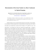 Determination of the atom number in a Bose condensate by optical pumping