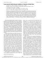 Local electric-field-induced oxidation of titanium nitride films