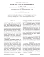 Holographic images of Pt(111) using Kikuchi electron diffraction