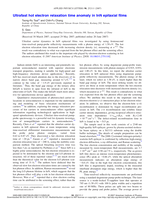 Ultrafast hot electron relaxation time anomaly in InN epitaxial films