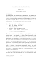 Notes on the Determiner Ge and Related Problems