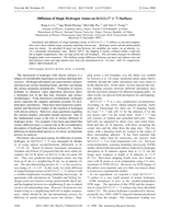 Diffusion of single hydrogen atoms on Si(111)-(7 × 7) surfaces