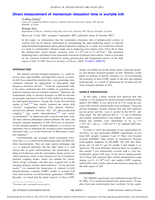Direct measurement of momentum relaxation time in wurtzite InN