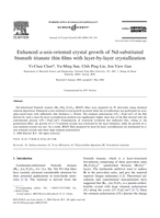 Enhanced a-axis-oriented crystal growth of Nd-substituted bismuth titanate thin films with layer-by-layer crystallization