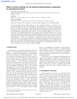 Effect of boron doping on the electron-field-emission properties of nanodiamond films