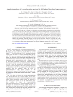 Angular dependence of x-ray absorption spectrum for field-aligned iron-based superconductors