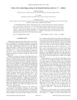Probe of the radion-Higgs mixing in the Randall-Sundrum model at e +e- colliders