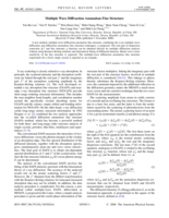 Multiple wave diffraction anomalous fine structure