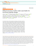 Helical structure motifs made searchable for functional peptide design