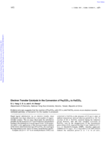 Electron transfer catalysis in the conversion of Fe3(CO) 12 to Fe(CO)5