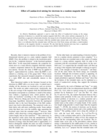 Effect of Landau-level mixing for electrons in a random magnetic field