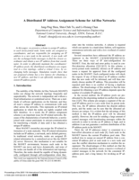 A distributed IP address assignment scheme for ad hoc networks