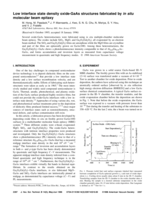Low interface state density oxide-GaAs structures fabricated by in situ molecular beam epitaxy