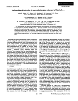 Ion-beam-induced destruction of superconducting phase coherence in YBa2Cu3O7-δ