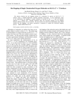 Site hopping of single chemisorbed oxygen molecules on Si(111)-(7 × 7) Surfaces