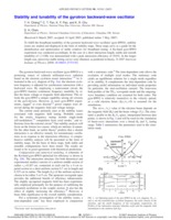 Stability and tunability of the gyrotron backward-wave oscillator