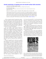 Growth mechanism of stacked-cone and smooth-surface GaN nanowires