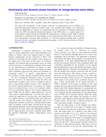 Nonlinearity and dynamic phase transition of charge-density-wave lattice