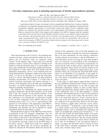 Zero-bias conductance peak in tunneling spectroscopy of hybrid superconductor junctions