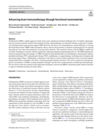Advancing Brain Immunotherapy through Functional Nanomaterials