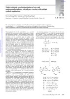 Nickel-catalyzed cocyclotrimerization of oxa- and azabenzonorbornadienes with alkynes: Reaction with multiple synthetic applications