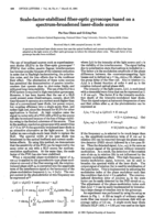 Scale-factor-stabilized fiber-optic gyroscope based on a spectrum-broadened laser-diode source