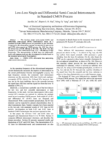 Low-loss single and differential semi-coaxial interconnects in standard CMOS process