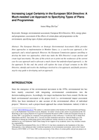 Increasing Legal Certainty in the European SEA Directive: A Much-needed List Approach to Specifying Types of Plans and Programmes