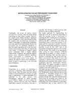 Motion estimation for high performance transcoding