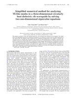 Simplified numerical method for analyzing TE-like modes in a three-dimensional circularly bent dielectric rib waveguide by solving two one-dimensional eigenvalue equations