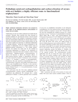 Palladium-catalyzed carbopalladation and carbocyclization of arynes with aryl halides: A highly efficient route to functionalized triphenylenes