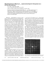 Microstructures of YBa2Cu3O7-x superconducting thin films grown on a SrTiO3(100) substrate