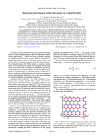 Ruderman-Kittel-Kasuya-Yosida interactions on a bipartite lattice