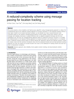 A reduced-complexity scheme using message passing for location tracking
