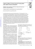 Copper(II) complexes of tetraaza macrocycles bearing pendant arms: Syntheses, structures and properties