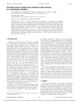 Schottky barrier height and interfacial state density on oxide-GaAs interface