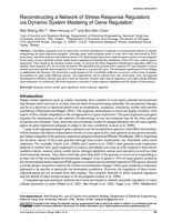 Reconstructing a network of stress-response regulators via dynamic system modeling of gene regulation