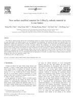 New surface modified material for LiMn2O4 cathode material in Li-ion battery
