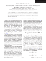 Power-law singularity in the local density of states due to the point defect in graphene