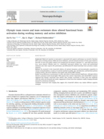 Olympic team rowers and team swimmers show altered functional brain activation during working memory and action inhibition
